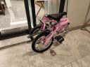 大行（DAHON） 412折叠自行车14英寸单速超轻迷你铝合金学生成人单车BYA412 粉色【BA接头】 实拍图