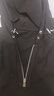 布先生春夏季新款男士休閑短袖連帽T恤涼感男裝衣服AT12068 黑色 L (175) 曬單實拍圖