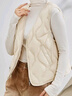 雪中飛短款輕薄羽絨馬甲女2025年新款戶(hù)外運動(dòng)薄款內外穿坎肩秋冬季背心 白色（椰奶白） S （110斤以?xún)龋?曬單實(shí)拍圖