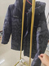 波司登（BOSIDENG）冬季羽絨服男女同款情侶款中長(cháng)款連帽90絨商場(chǎng)同款運動(dòng)百搭外套 黑灰涂鴉線(xiàn)條9BX2-24 2XL 180/100A 曬單實(shí)拍圖