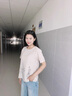 TKSY夏季小衫中國風(fēng)文藝復(fù)古棉麻上衣短袖圓領(lǐng)寬松大女碼休閑亞麻T恤 淡粉色 M【90-120斤】 曬單實(shí)拍圖