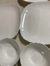 樂美雅樂美雅家用歐式碗盤碟套裝 玻璃白玉耐熱餐具禮品露特莎十件套 露特莎 10件套 曬單實(shí)拍圖
