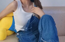 棲紀 吊帶背心女春夏新款內(nèi)搭美背外穿無袖打底短款緊身上衣 白色【u領(lǐng) 短款】 L 建議(96-108斤) 曬單實拍圖