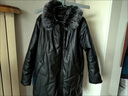 恒源祥海寧新款真皮連帽皮衣羽絨棉服女中長(cháng)款加厚保暖皮草毛領(lǐng)皮襖外套 黑 中長(cháng)款大毛領(lǐng) M 推薦90-120斤 曬單實(shí)拍圖