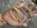 周大生實(shí)心古法黃金手鐲啟福足金三金鐲子生日禮物送女友 60#24.99g 曬單實(shí)拍圖