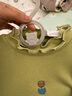 童泰（TONGTAI）女寶寶打底衫春秋兒童衣服外出高領(lǐng)上衣T43W057N-DS綠色90cm 曬單實(shí)拍圖