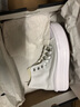 匡威（Converse）【滔搏運動】CONVERSE/匡威女鞋厚底高幫帆布鞋AllStar增高休閑 568498C 36 曬單實拍圖
