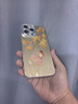 丁域適用蘋果16promax手機(jī)殼全包自帶鏡頭膜iPhone15pro防摔超薄帶掛繩女14時(shí)尚保護(hù)套高級(jí)感中國(guó)風(fēng)潮 羽紗鏡頭膜-銀色-桂花金魚（單殼無手鏈） iPhone16 pro 曬單實(shí)拍圖