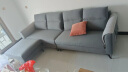 全友家居简约四人位直排沙发布艺沙发凳北欧一字沙发客厅小户型102567 实拍图