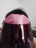 歐凡迪遮陽(yáng)帽女太陽(yáng)帽男防紫外線(xiàn)防嗮夏季戶(hù)外騎行護目遮臉空頂帽 磨砂閃紋-粉色 曬單實(shí)拍圖