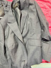 雅戈爾（YOUNGOR）套西上衣女663款單排一?？坌奚戆嫔虅?wù)西服羊毛新品商場(chǎng)同款 灰色 M 160/84A 曬單實(shí)拍圖