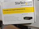 StarTech.com USB集線(xiàn)器 4端口USB2.0工業(yè)級金屬集線(xiàn)器 支持導軌/墻面/桌面安裝 TAA認證 黑色 4 Port 曬單實(shí)拍圖