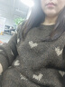 她池慵懶風(fēng)毛衣2025冬裝新款女裝寬松款圓領(lǐng)愛(ài)心短款上衣 曬單實(shí)拍圖