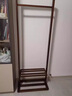 玥都胡桃木衣帽架實(shí)木落地掛衣架子簡(jiǎn)約現代日式衣服架子 胡桃色【北美進(jìn)口胡桃木】 標準款【寬65x高160cm】 曬單實(shí)拍圖