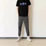羅蒙（ROMON）2025夏季薄款休閑褲男新款百搭九分褲男生修身男士直筒褲子 九分深灰 32 /建議130-140斤 曬單實拍圖