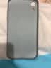新爵 蘋果x手機殼玻璃鏡面iphone xs max xr液態硅膠防摔潮牌個性軟全包超薄男女款 藍灰色【鋼化玻璃背板】 適用蘋果XR【6.1英寸】 曬單實拍圖