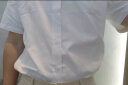 卡帝乐鳄鱼衬衫男秋季纯色休闲长袖衬衫商务百搭白衬衣男 白色 5XL 实拍图