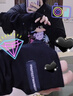 女王飾界（QUEENS JEWELRY）可調節白色袖套防曬冰袖女寬松防紫外線(xiàn)夏長(cháng)手護臂騎行夏季戶(hù)外男 01-黑色【機車(chē)袖套】 可調節 曬單實(shí)拍圖