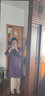 亂在江南新中式復古亞麻繡花棉服女中長(cháng)款冬季新品夾棉保暖立領(lǐng)斜襟棉衣 紫色 M 曬單實(shí)拍圖