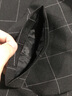 皮爾卡丹 西服男士小西裝男春季外套格子修身帥氣休閑單西服套裝潮流春秋 黑色 XL 曬單實(shí)拍圖