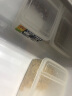 日本进口sanada五谷杂粮收纳盒 厨房食品级塑料密封罐 干货谷物咖啡豆子储物罐白糖罐储存盒 750ML三个装 实拍图