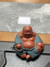 紅鐵普 紫砂茶寵彌勒佛 雕塑擺件 作品 笑口彌勒佛禮盒包裝 雙色佛 曬單實(shí)拍圖