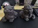 紫砂創(chuàng)意茶寵招財貔貅擺件可養(yǎng)精品手工茶桌茶臺裝飾茶具茶盤配件 紫砂招財貔貅【一對-紫砂款】 曬單實拍圖