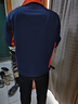 維菲黎（WEIFEILI）春秋加厚磨毛帆布電焊工作服套裝耐磨防撕裂勞保服裝工裝上衣定制 藏藍灰領(lǐng) 175/XL 曬單實拍圖