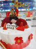 曼恒老人祝壽雙層新鮮水果壽桃生日蛋糕全國同城配送送爸爸媽媽當天到 J款健康長(cháng)壽 10+6寸（適合6-10人） 曬單實(shí)拍圖