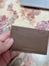 花虎（HANATORA）日式卡包男超薄真皮銀行卡卡夾證件卡片包男士女送禮七夕禮物 大象灰色 曬單實(shí)拍圖