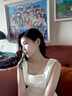 HEFANG何方珠寶白玫瑰耳釘簡(jiǎn)約耳飾女士輕奢高級感七夕情人節禮物送女友 耳釘 曬單實(shí)拍圖