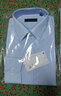 十米布（SHIMIBUman） 商務(wù)休閑白襯衫男長(cháng)袖修身免燙正裝80支雙股純色男士襯衣新品 淺藍色溫莎領(lǐng) 41 曬單實(shí)拍圖