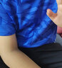 約克兔（YueKeTu）男童夏季套裝4-9-14歲小男孩穿的休閑寬松速干短袖短褲兩件套 藍色套裝 160 曬單實(shí)拍圖