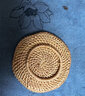 沉弗杯墊越南秋藤手工編藤復古茶托茶杯托碗墊隔熱墊紫砂壺墊茶道配件 花邊形【單個(gè)】 曬單實(shí)拍圖
