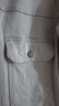 優(yōu)衣庫男裝女裝牛仔茄克/水洗產(chǎn)品外套夾克休閑481345 01 乳白色 L /175/100A 曬單實拍圖