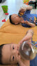 益特龍 奶瓶PPSU大寶寶嬰兒吸管奶瓶飲水杯學(xué)飲吸管杯水壺6個(gè)月1歲2歲 恐龍藍(lán)300ML 曬單實(shí)拍圖