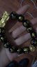 金喜晟 黃金貔貅手鏈男士3d硬足金999轉(zhuǎn)運(yùn)珠皮丘手串女貔恘手鐲七夕禮物 大號(hào)1貔貅+1金珠 金重約4.3g【14mm梵文珠 曬單實(shí)拍圖
