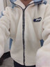 gxmy羊羔絨棉服男士休閑套裝冬季棉衣新款連帽寬松保暖拼接衣服男裝潮 M7米色+圓領(lǐng)毛衣+加絨灰褲 XL 曬單實拍圖