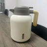 HEOSCU保溫壺陶瓷內(nèi)膽家用悶燜茶壺茶水分離大容量泡茶暖壺辦公室悶茶壺 奶油白 2L [陶瓷內(nèi)膽/獨(dú)立茶倉] 曬單實(shí)拍圖