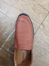 CLOHOO皮鞋男士夏季一腳蹬駕車(chē)豆豆鞋商務(wù)休閑鞋軟底透氣上班正裝鞋子男 紅棕色[皮鞋碼] 41 曬單實(shí)拍圖
