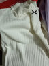 愛(ài)慕兒童保暖內衣打底上衣甜美羅紋長(cháng)袖T恤白色打底上衣棉小高領(lǐng)氣質(zhì)外穿T 白色 120 曬單實(shí)拍圖