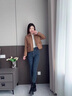 羅蒙（ROMON）短外套女小香風(fēng)短款2024時(shí)尚洋氣冬季百搭新款小個(gè)子時(shí)尚保暖外套 咖啡色 M 曬單實(shí)拍圖