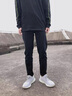 花花公子（PLAYBOY）牛仔褲男修身2025夏季新款加絨保暖男士商務(wù)休閑褲子男裝小腳褲 X-5010HH1201藍黑色 28 曬單實拍圖
