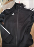 阿迪达斯（Adidas）外套男户外休闲时尚舒适防风夹克跑步透气运动服 TR30J1-BW黑白夹克 2XL 实拍图