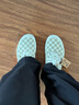 VANS范斯官方 Authentic奶茶色棋盤格元氣清新男女帆布鞋低幫 棕白棋盤格 36 曬單實拍圖