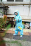 甜甜仔（TIANTIANZAI）兒童雨衣連體男童套裝防水女童小學(xué)生男孩幼兒園寶寶全身2025新款 102藍恐龍【破卡面料+送收納袋】 S【推薦身高75-90cm】 曬單實(shí)拍圖