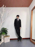 啄木鳥（TUCANO）西服套裝男商務(wù)正裝新郎伴郎結(jié)婚禮服韓版修身青少年學(xué)生西裝全套 725黑色(西裝+西褲) XL (127-137斤) 曬單實(shí)拍圖