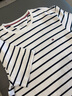 Tommy Hilfiger【條紋修身】春夏男裝休閑通勤彈力圓領(lǐng)內搭打底短袖T恤上衣 白黑條紋YCI L （推薦：140-155斤） 曬單實(shí)拍圖