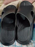 卡帝樂(lè )鱷魚(yú)（CARTELO）男士拖鞋夏室外潮流夏天外出時(shí)尚涼鞋外穿防滑厚底真皮牛皮涼拖鞋 黑色 40 曬單實(shí)拍圖