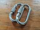 欣達O型絲扣鎖攀巖登山主鎖安全扣戶(hù)外鋼鎖具攀登裝備防護器材狗鏈扣 曬單實(shí)拍圖